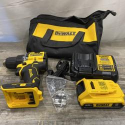 AS-IS DEWALT Atomic 20V Lithium-Ion Cordless Compact 1/2 in. Drill/Driver Kit