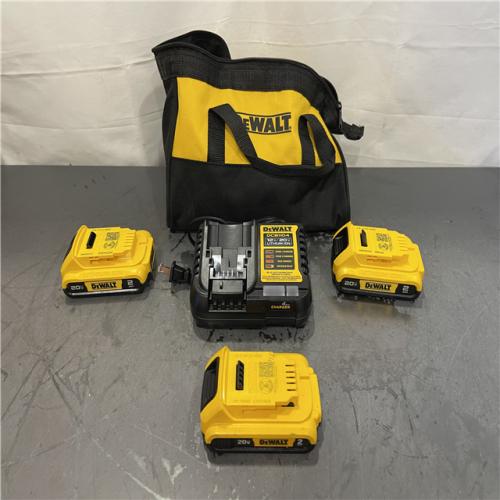 AS-IS - DeWalt 20V MAX Lithium-Ion 2.0Ah Compact Battery Pack Kit (3 -Pack)