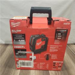 NEW- Milwaukee- Green Beam Laser Cross Line Plumb Point Rechargeable USB Kit