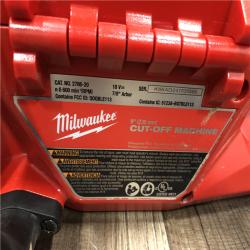 AS-IS Milwaukee FUEL ONE-KEY 18V Lithium-Ion Brushless Cordless 9 in. Cut Off Saw (Tool-Only)