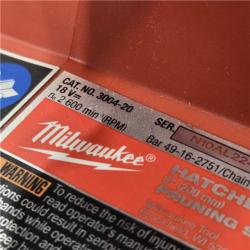 AS-IS Milwaukee M18 Fuel Hatchet 8  Pruning Saw (Tool-Only)
