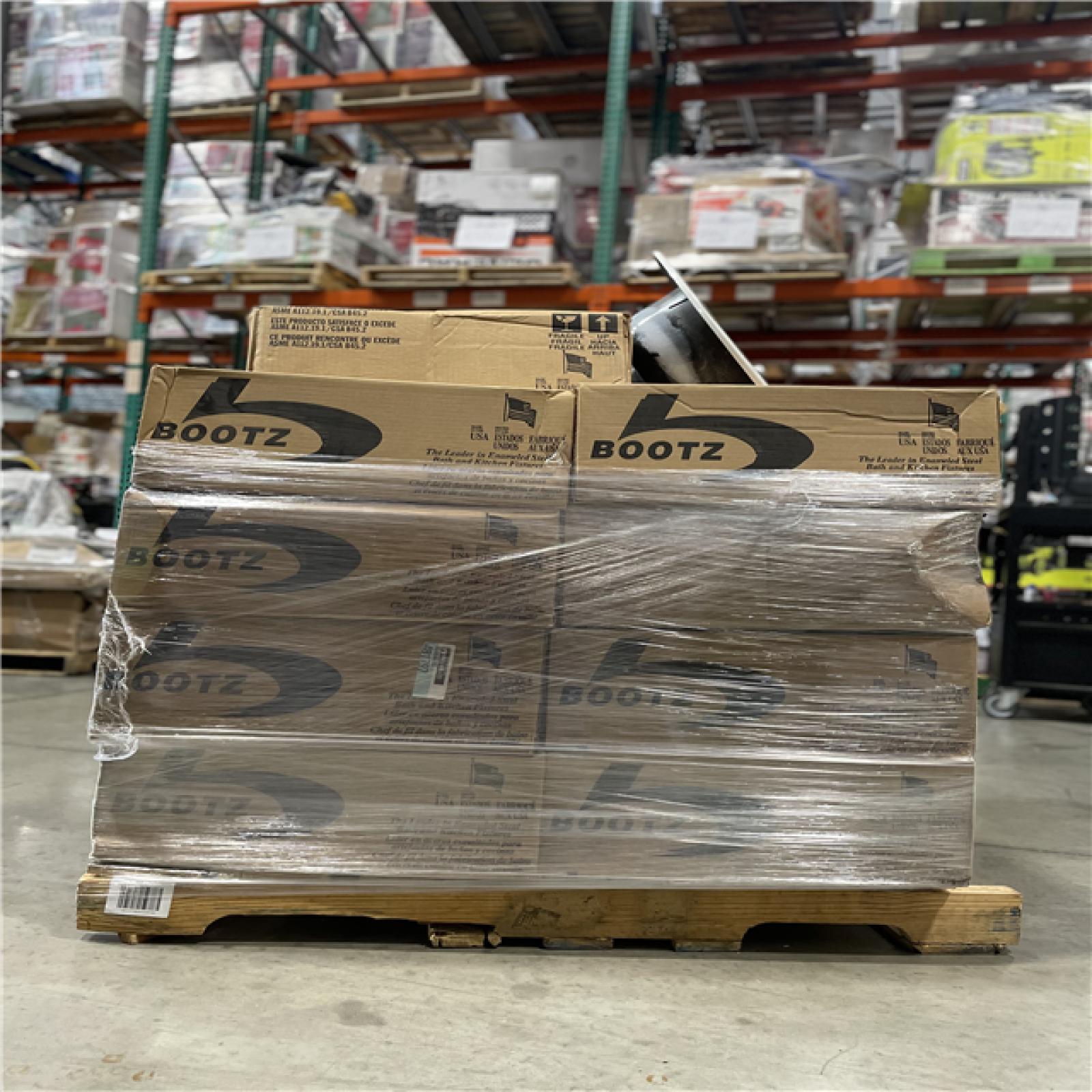 DALLAS LOCATION- BOOTZ Laurel Round Drop-In Bathroom Sink in White PALLET (18 UNITS)