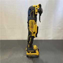 AS-IS - DeWalt ATOMIC 20V MAX Brushless Oscillating Multi Tool and 20V MAX POWERSTACK Compact Battery Starter Kit