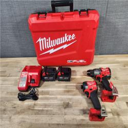 HOUSTON LOCATION - AS-IS (APPEARS LIKE NEW) MILWAUKEE M18 FUEL 18V Lithium-Ion Brushless Cordless Hammer Drill and Impact Driver Combo Kit (2-Tool) with 2 Batteries