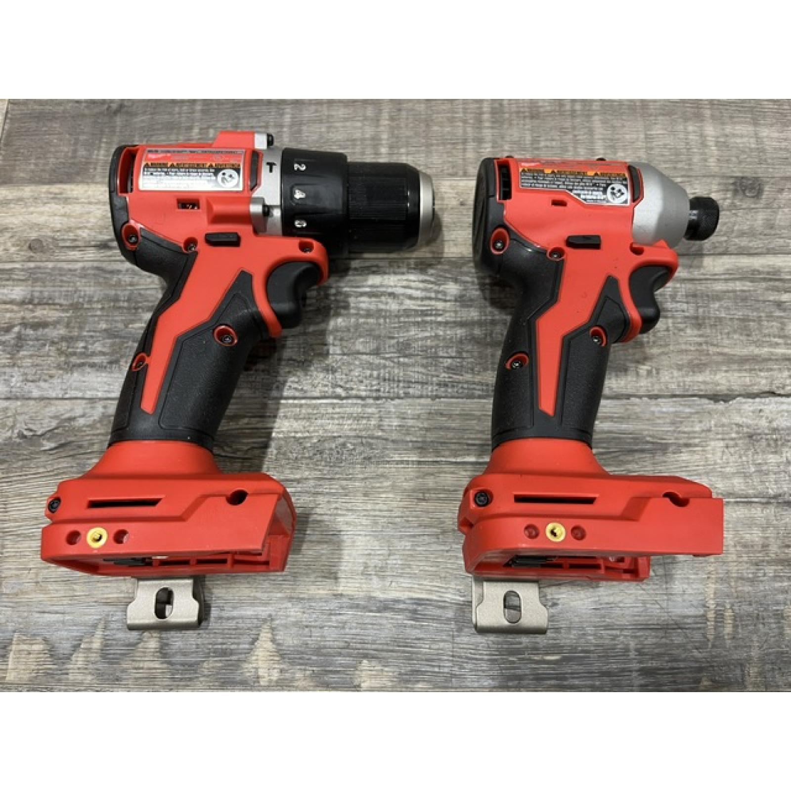 AS-IS Milwaukee 18-Volt Lithium-Ion Brushless Cordless Compact Hammer Drill/Impact Combo Kit