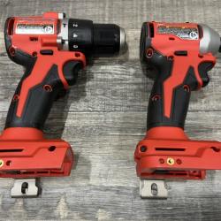 AS-IS Milwaukee 18-Volt Lithium-Ion Brushless Cordless Compact Hammer Drill/Impact Combo Kit