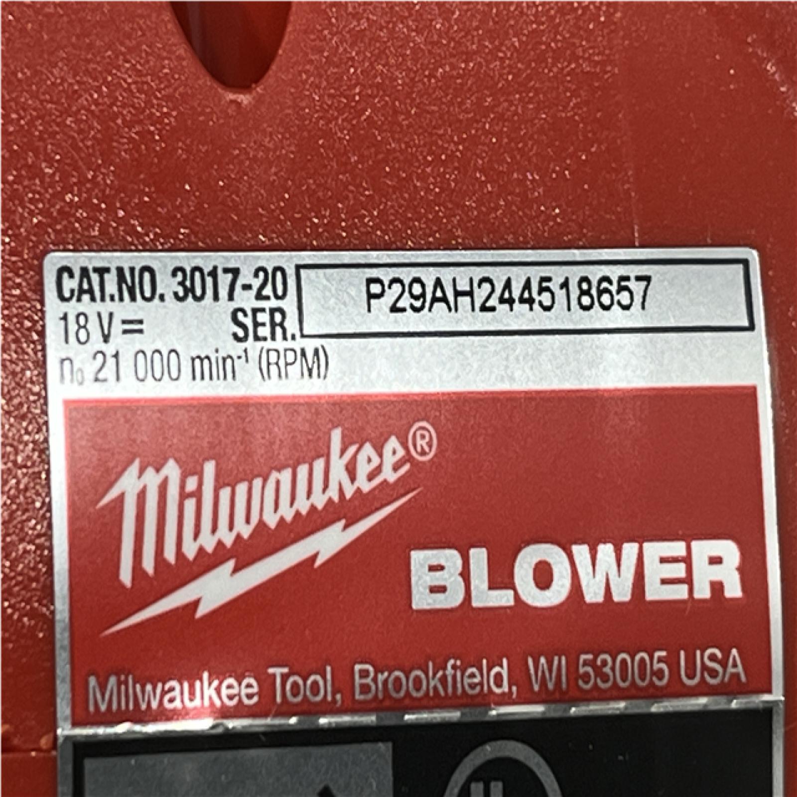 AS-IS Milwaukee FUEL 120 MPH 500 CFM 18V Brushless Cordless Battery Powered Leaf Blower Kit