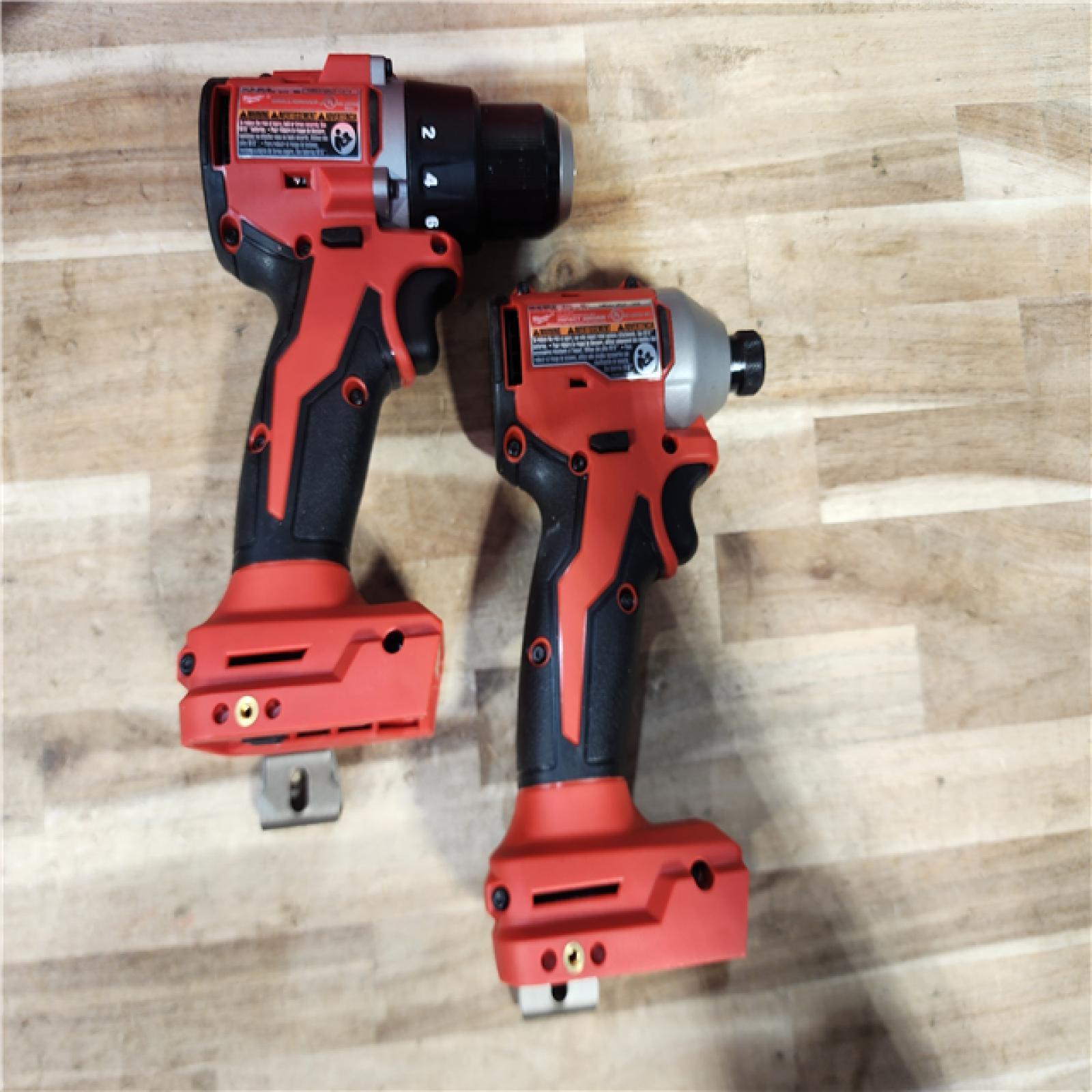 HOUSTON LOCATION - AS-IS Milwaukee M18 18V Lithium-Ion Brushless Cordless Compact Drill/Impact Combo Kit