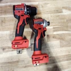 HOUSTON LOCATION - AS-IS Milwaukee M18 18V Lithium-Ion Brushless Cordless Compact Drill/Impact Combo Kit