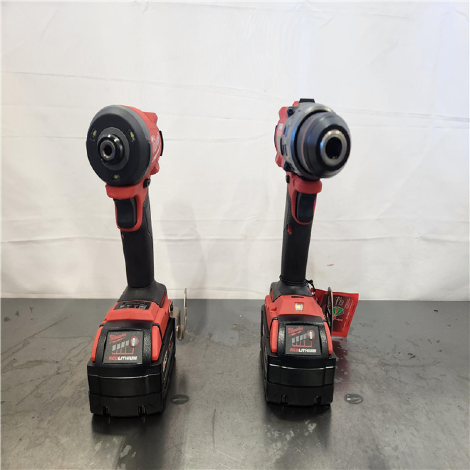 AS-IS- Milwaukee FUEL 18V Lithium-Ion Brushless Cordless Hammer Drill and Impact Driver Combo Kit