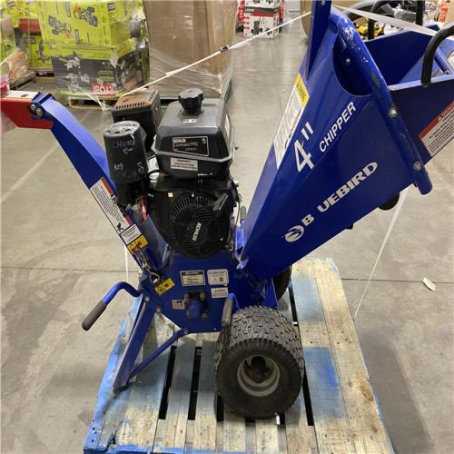 Dallas Location - As-Is BLUEBIRD 4 in. 13 HP Gas Powered Commercial Chipper
