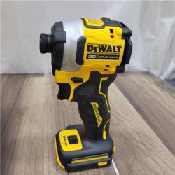 AS-IS DEWALT ATOMIC 20V MAX Lithium-Ion Cordless 1/4 in. Brushless Impact Driver Kit, 5 Ah Battery, Charger, and Bag