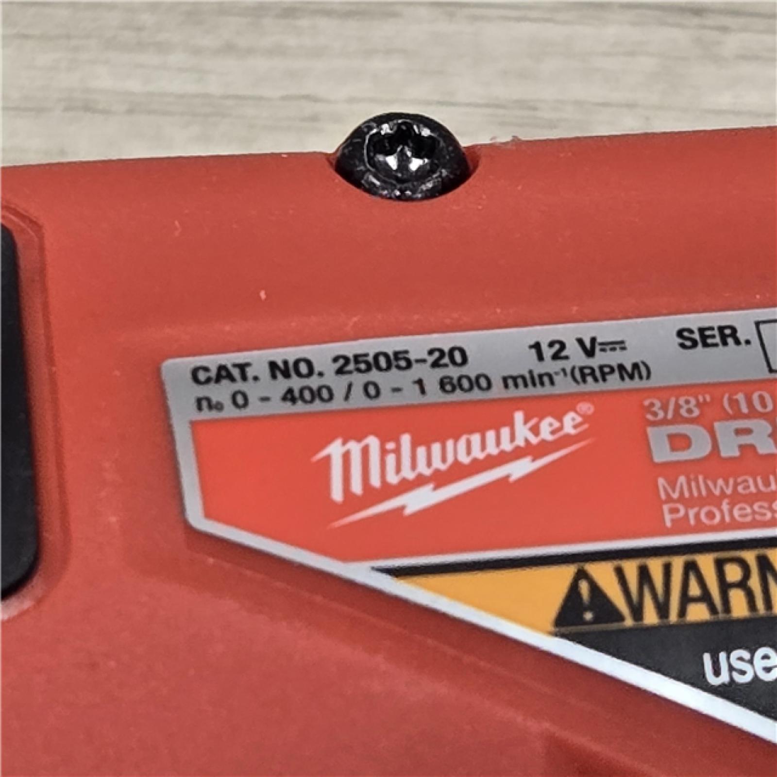 AS-IS Milwaukee 2505-22 M12 FUEL 3/8 in. Cordless Installation Drill Driver Kit (2 Ah)
