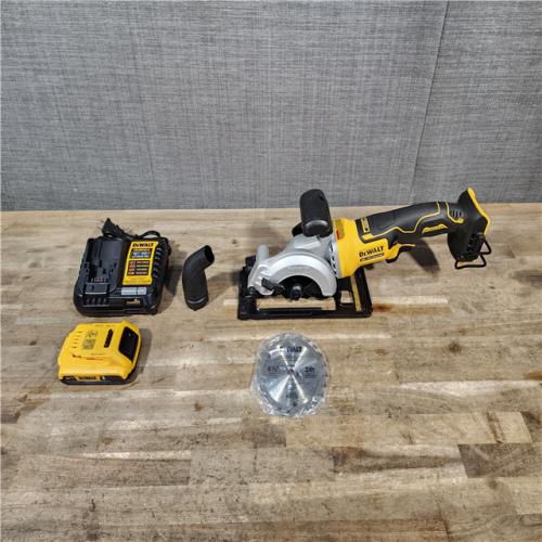 HOUSTON LOCATION - AS-IS DEWALT ATOMIC 20V MAX Cordless Brushless 4-1/2 in. Circular Saw W/ BATTERY & CHARGER