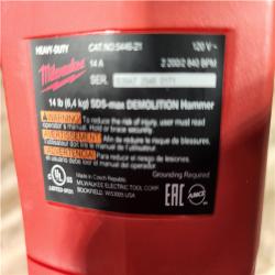 HOUSTON LOCATION - AS - IS Milwaukee SDS-MAX Demolition Hammer
