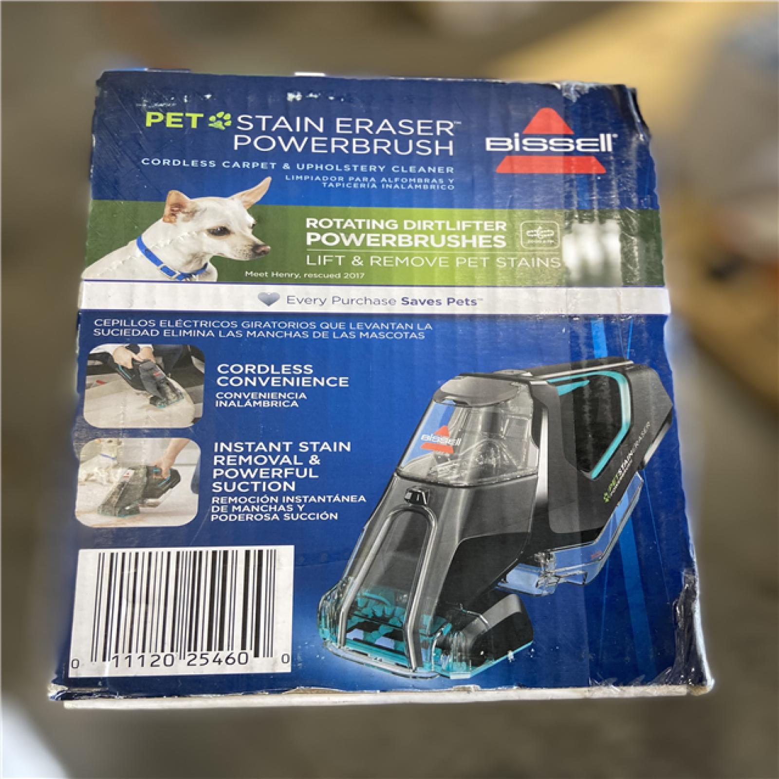 NEW! - BISSELL Pet Stain Eraser PowerBrush Cordless Carpet Cleaner  2842