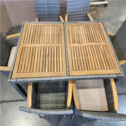 Phoenix Location 7-Piece Out Door Wicker Table and Chairs