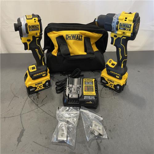 AS-IS - DEWALT 20V MAX XR Hammer Drill and ATOMIC Impact Driver 2 Tool Cordless Combo Kit
