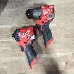HOUSTON LOCATION - AS-IS (APPEARS LIKE NEW) Milwaukee 3497-22 12V Brushless Hammer Drill and Impact Driver Combo Kit