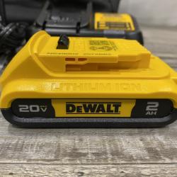 AS-IS DEWALT 20V MAX Lithium-Ion 15-Degree Electric Cordless Roofing Nailer Kit