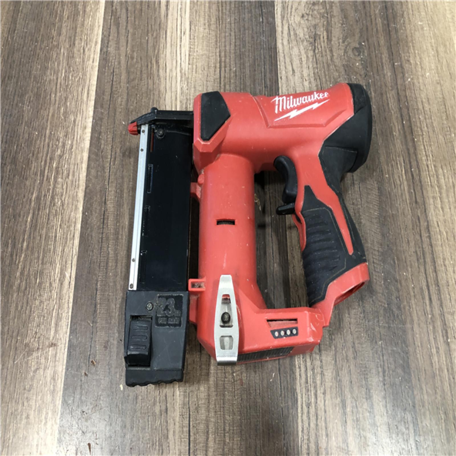 AS-IS Milwaukee 12-Volt 23-Gauge Lithium-Ion Cordless Pin Nailer (Tool-Only)