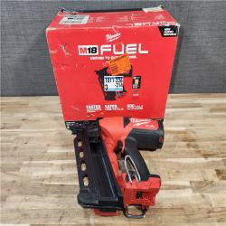 HOUSTON LOCATION - AS-IS Milwaukee M18 FUEL 18-Volt Brushless Lithium-Ion Cordless 21-Degree Duplex Nailer