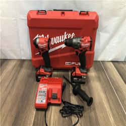 AS-IS Milwaukee FUEL 18V Lithium-Ion Brushless Cordless Hammer Drill and Impact Driver Combo Kit
