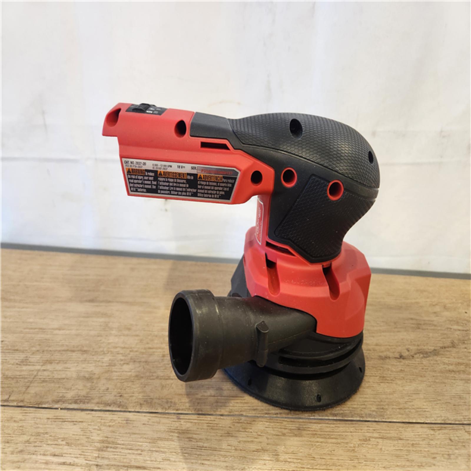 AS-IS- Milwaukee 18V Lithium-Ion Brushless Cordless FUEL 5 in. Random Orbit Sander (Tool-Only)