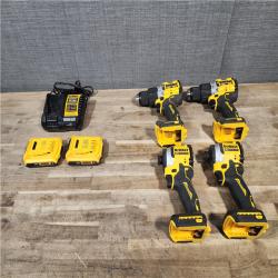 HOUSTON LOCATION - AS-IS DEWALT 4 TOOL COMBO KIT W/ (2) BATTERY & CHARGER