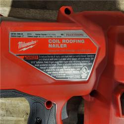 HOUSTON LOCATION - AS-IS M18 FUEL 18-Volt Lithium-Ion Brushless Cordless Coil Roofing Nailer (Tool Only)
