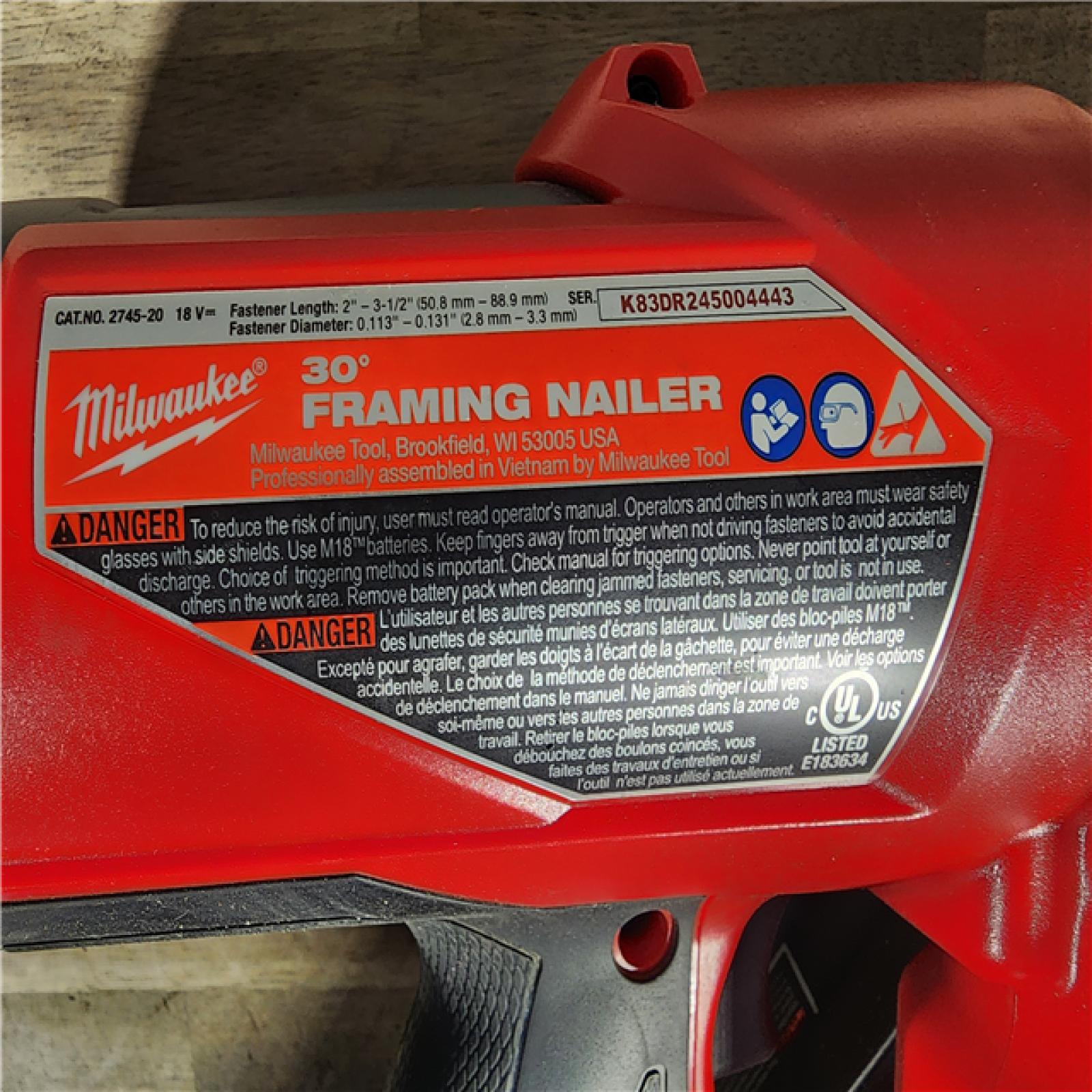HOUSTON LOCATION - AS-IS MILWAUKEE 2 TOOL COMBO