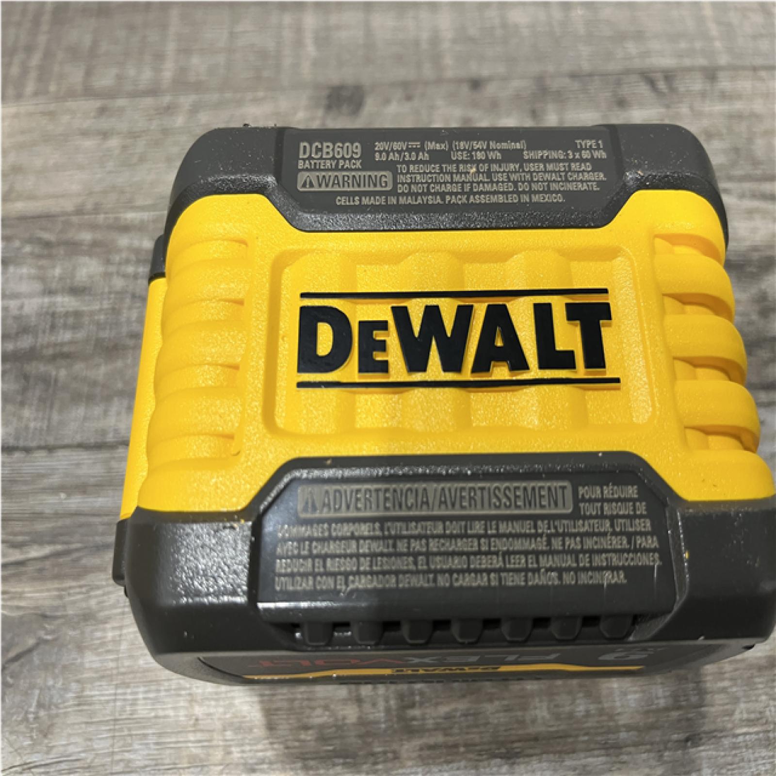 AS-IS DEWALT FLEXVOLT 20V/60V MAX Lithium-Ion 9.0Ah Battery