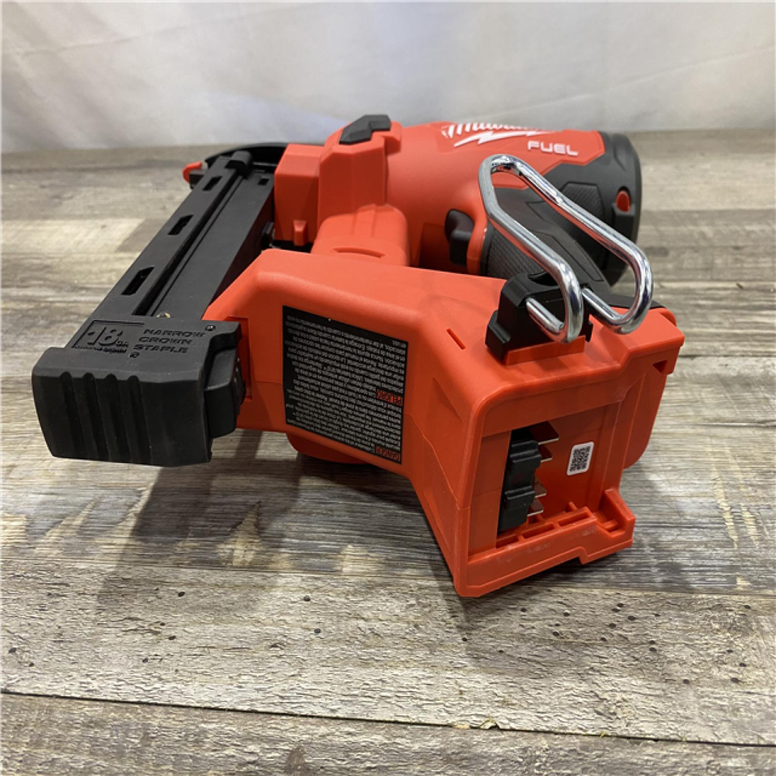 AS-IS Milwaukee FUEL 18-Volt Lithium-Ion Brushless Cordless 18-Gauge 1/4 in. Narrow Crown Stapler (Tool-Only)