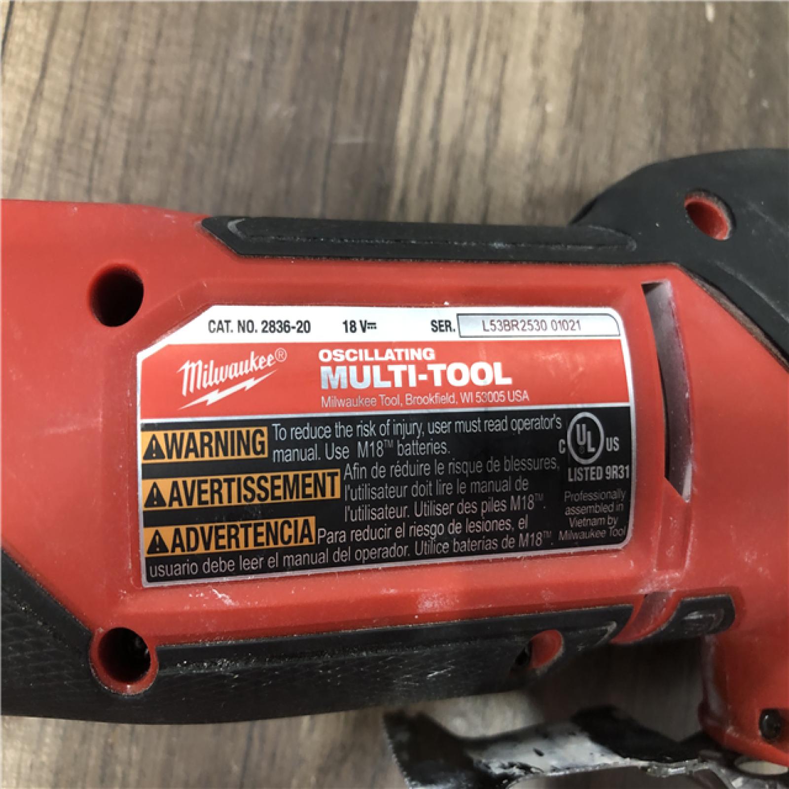 AS-IS Milwaukee FUEL 18V Lithium-Ion Cordless Brushless Oscillating Multi-Tool (Tool-Only)