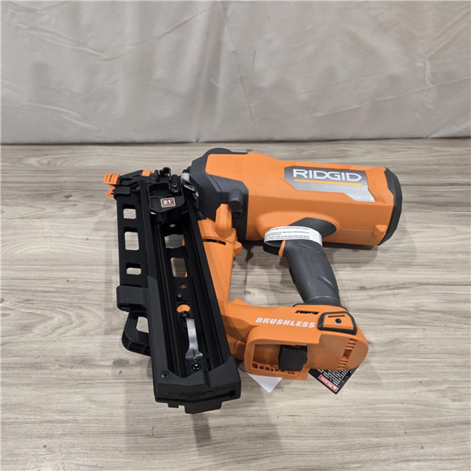AS-IS RIDGID 18V Brushless Cordless 21° 3-1/2 in. Framing Nailer (Tool Only)
