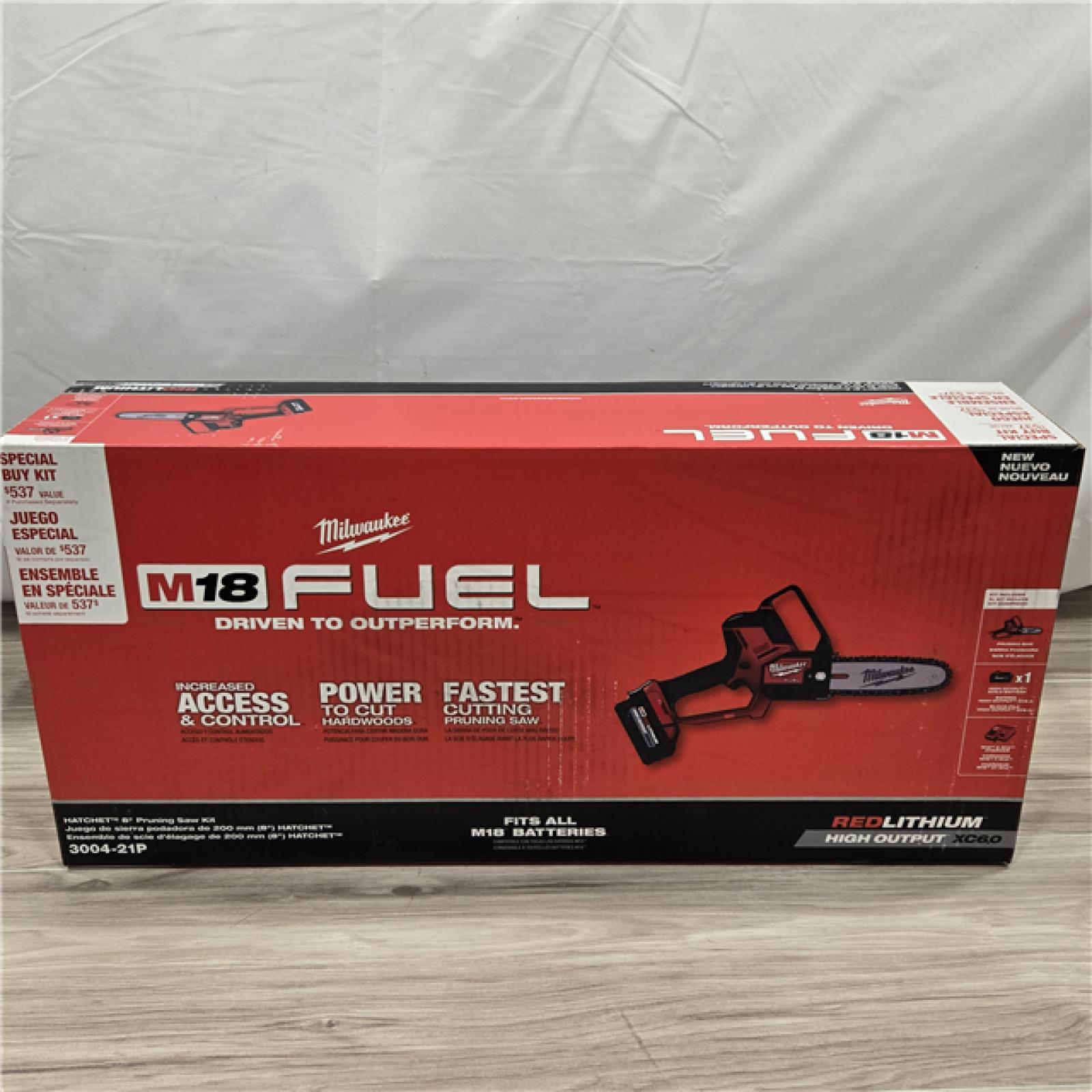 NEW! - Milwaukee M18 FUEL 18V Cordless HATCHET Pruning Saw Kit