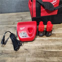 HOUSTON LOCATION - AS-IS MILWAUKEE M12 4 TOOL COMBO KIT