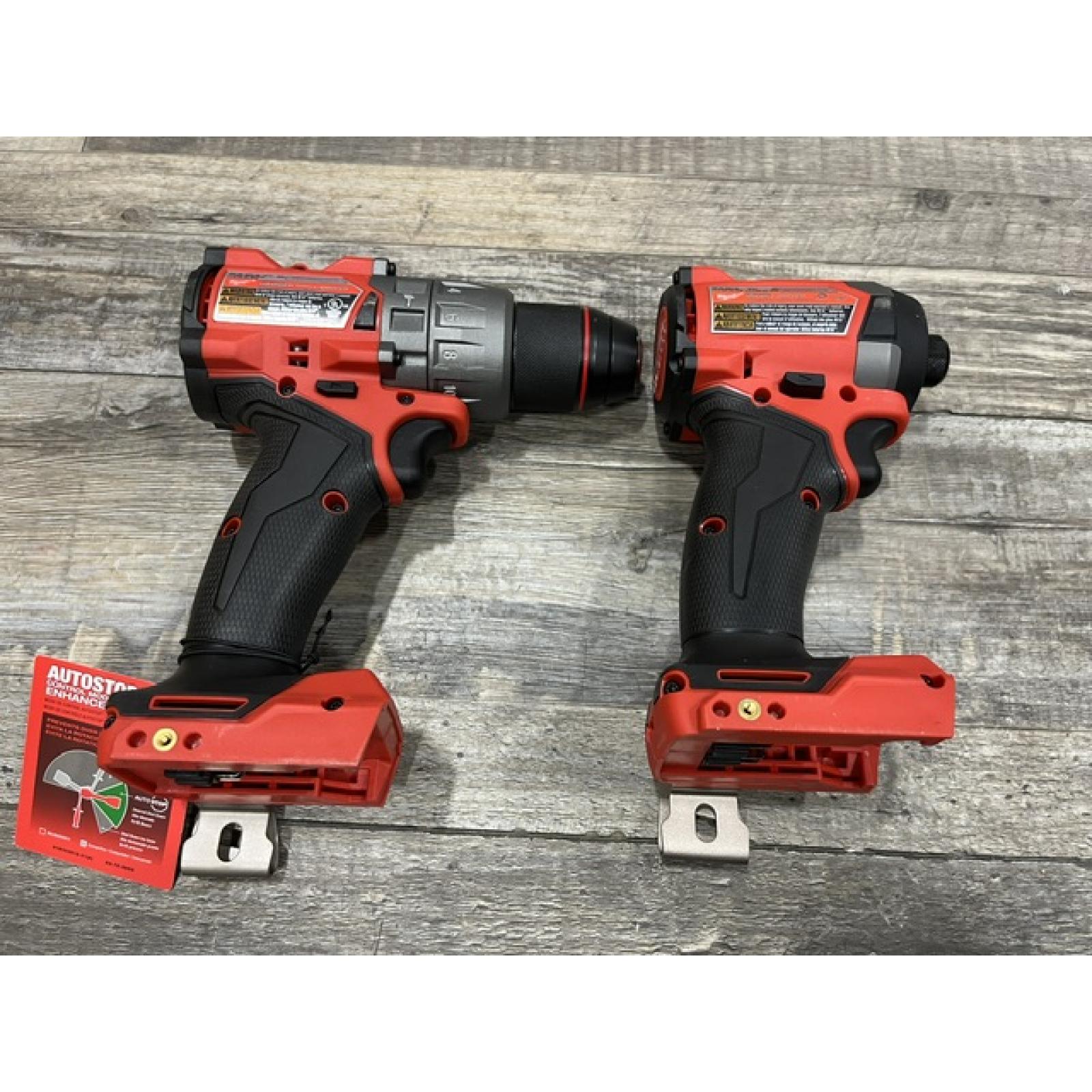 AS-IS Milwaukee FUEL 18V Lithium-Ion Brushless Cordless Hammer Drill and Impact Driver Combo Kit