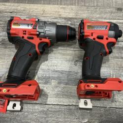 AS-IS Milwaukee FUEL 18V Lithium-Ion Brushless Cordless Hammer Drill and Impact Driver Combo Kit