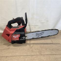 AS-IS Milwaukee FUEL 14 in. 18V Cordless Battery Top Handle Chainsaw (Tool Only)