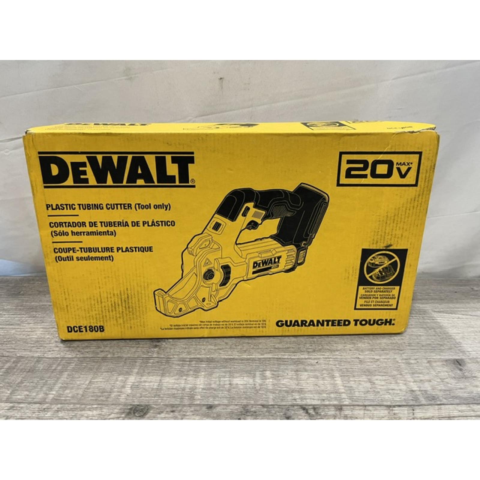 NEW - DEWALT 20V MAX Cordless Plastic Tubing Cutter (Tool Only)