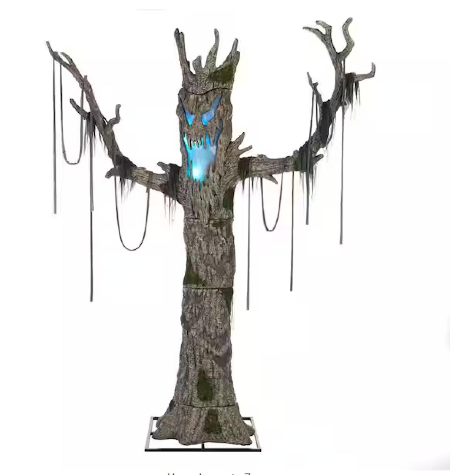 DALLAS LOCATION - Home Accents Holiday 9 ft. Gruesome Grounds Giant-Sized Color Changing LED Murderous Maple