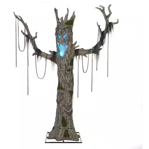 DALLAS LOCATION - Home Accents Holiday 9 ft. Gruesome Grounds Giant-Sized Color Changing LED Murderous Maple