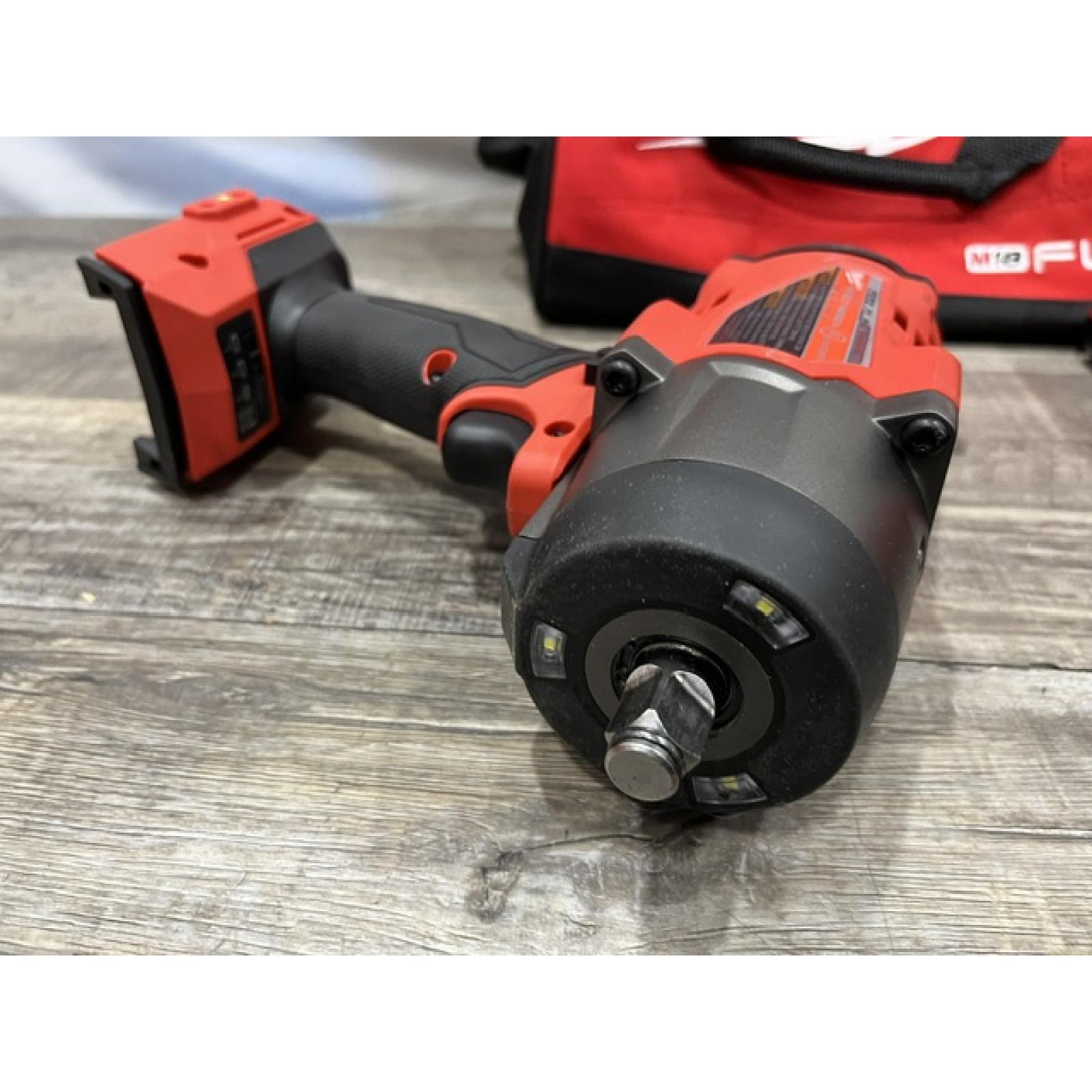 AS-IS Milwaukee FUEL 18V Lithium-Ion Brushless Cordless 1/2 in. Impact Wrench w/Friction Ring Kit