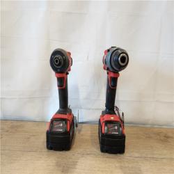 AS-IS- Milwaukee FUEL 18V Lithium-Ion Brushless Cordless Hammer Drill and Impact Driver Combo Kit