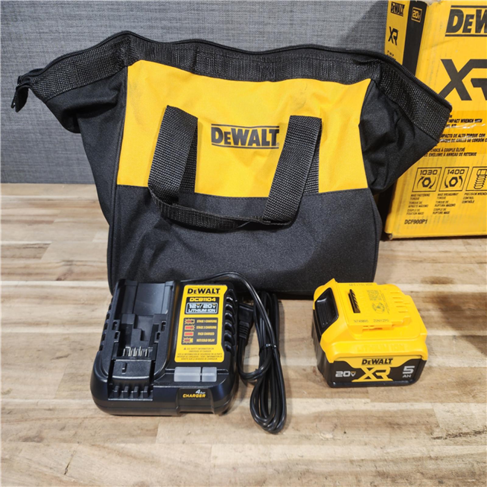 HOUSTON LOCATION - AS - IS DEWALT 20V MAX Lithium-Ion Cordless 1/2 in. Impact Wrench Kit
