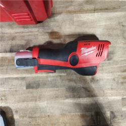 HOUSTON LOCATION - AS-IS MILWAUKEE 12-Volt Lithium-Ion Force Logic Cordless Press Tool Kit (3 Jaws Included) with Two 1.5 Ah Battery and Hard Case