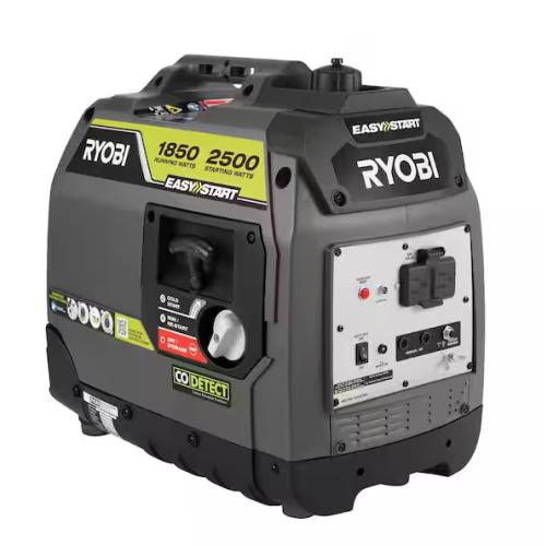 DALLAS LOCATION - RYOBI 2500-Watt Recoil Start Gas Powered Inverter Generator with CO Shutdown