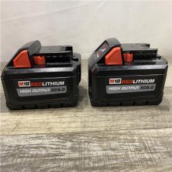 AS-IS Milwaukee 18-Volt Lithium-Ion High Output Battery Starter Kit with Two 6.0 Ah Battery and Charger