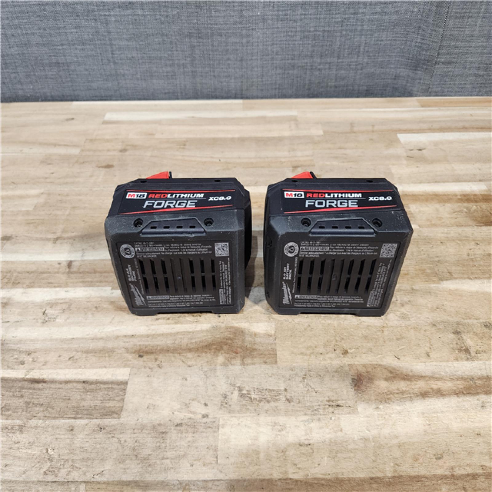 HOUSTON LOCATION - AS-IS MILWAUKEE FORGE BATTERY PACK QTY - 2